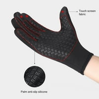 Uparite puni prst dodirni ekran za prste plišane obloge Neklizajući silikonski džepovi za jahanje rukavice