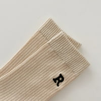 Čarape za žene Ženske slova vezene čarape Slatke ispis kratke čarape Čarape za gležnjeve za udobne poklone