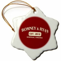 3Droza Romney i Ryan - Ornament za sneg