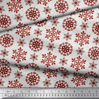 Soimoi pamuk poplin tkanina snijeg pahuljice cvjetno ispis tkanina od dvorišta široko