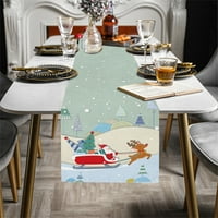 Giligiliso Clearence Početna Božićni stol stol za trkač za trkačer Ormar Merry Božić ukras za ukrašavanje
