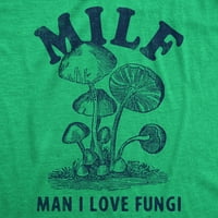 Muški milf muškarac Volim gljive majicu smiješna gljiva akronim šala za momke za momke grafičke teže