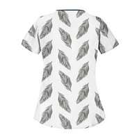 Ženske vrhove Ženska bluza s kratkim rukavima, Ležerne prilike za ispisane majice Crw Crt Crt Ljeto