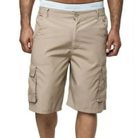 Muške hlače Muški sportski džep casual labav kratke hlače casual jogging kratke hlače kaki m