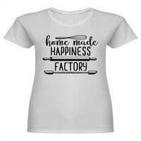 Domaća majica Fabrike sreće u obliku sreće Žene -Image by Shutterstock, ženska X-velika