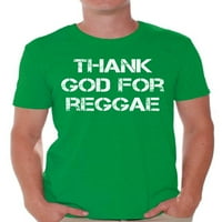 Neugodni stilovi Hvala Bogu za reggae majicu za muškarce Christian Muške košulje Christian Odeća za