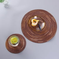 Okrugli pleteni placemovi koji se može prati okrugli placemi za kuhinjski stol okrugli stolice