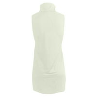 Plus size Ljetne haljine za žene Ležerne prilike O-izrez Classic Dugih rukava Solid Colore Haljina bez