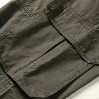 Pejock Muške divlje teretne hlače Ležerne prilike višestruki džepovi otporni na pant labavo lagane elastične