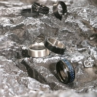 Prsten za muškarce Široka vjenčana obećanja Set prstena - ublažavanje stresa Anksioznost prstenastih