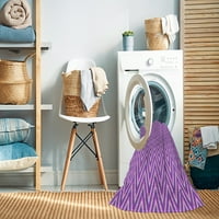 Ahgly Company Stroj za pranje u zatvorenom pravokutniku Transitional Bright Lilac Purple Područje prostirke, 2 '5'