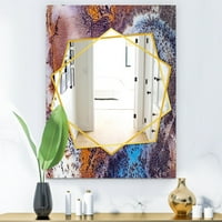 Art DesimanArt 'Geode 3' Modern ogledalo - Oznaka za ispisano zidno ogledalo 27.5in.x39.5in
