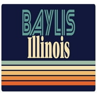 Baylis Illinois vinil naljepnica za naljepnicu Retro dizajn