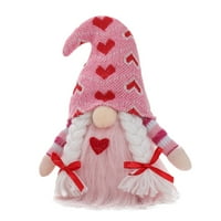 Sehao jedinstveni kućni dekor Valentinovo GNOME DWARF ukras za ukrašavanje lutka ukrasi Božićni ukras