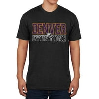 Denver vs Svi vintage uznemirene muške meke majice Multi LG