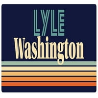 Lyle Washington Frižider magnet retro dizajn