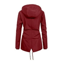 Binmer zimski kaput za žene plus veličine čvrste boje zadebljanog plišanog pamučnog kaputa pamučna jakna