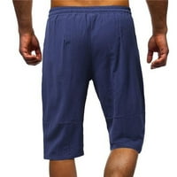 Posteljine kratke hlače za muškarce velike i visoke, pamučne kratke hlače za muškarce Ležerne prilike