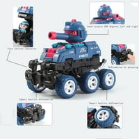 Igrač za pucanje deformacije, Inercijalni sudar transformira robot vanjskih kamiona za kamione sa cestom, igračaka sa šest kotača igračka povucite automobil odličan božićni poklon za dječake i djevojke