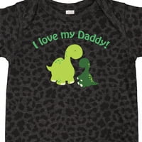 Inktastic Volim svog oca dinosaurusa poklon baby boy ili baby girl bodysuit