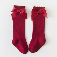 DMQupv čarape za djevojčice 5-godina čarape Djeca srednje telefne koljena-visoke dječje djevojke s čvrstim