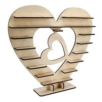 Drvena čokoladna postolje, drvena čokolada štand u obliku srca u obliku srca u obliku ekipe Easy Montas
